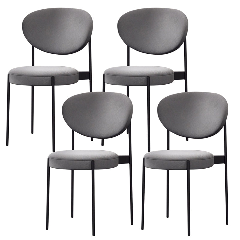 Metaal industriële stijl zijstoel 16 "Wide Open Back Dining zijstoel