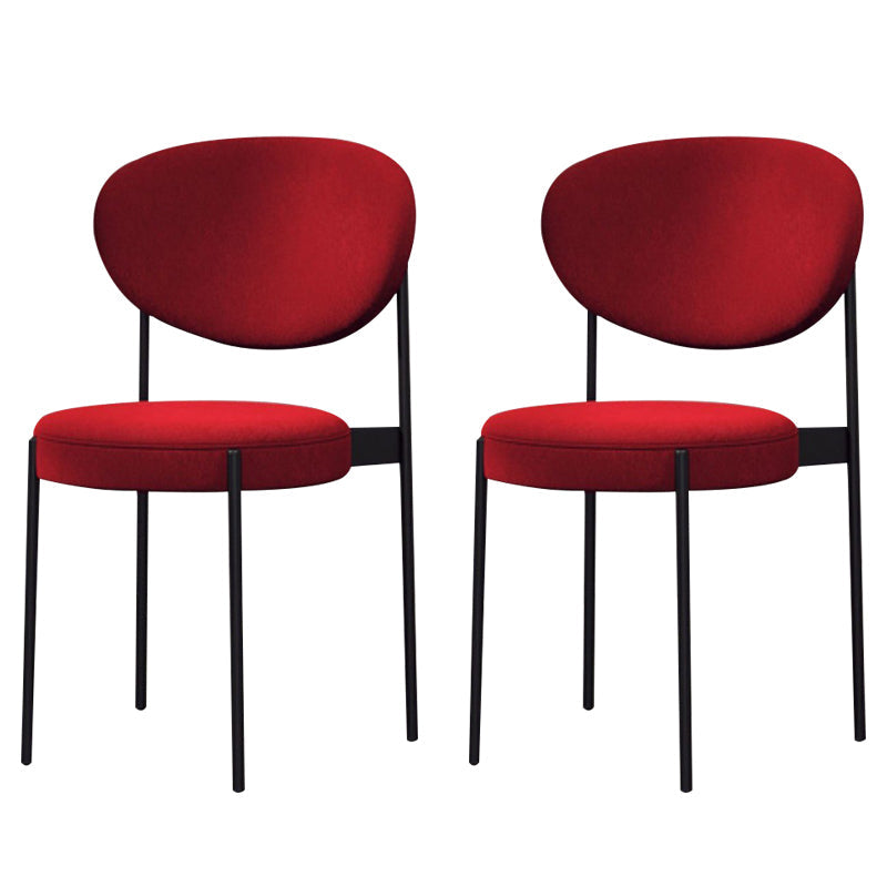 Metal Industrial Style Side Stuhl 16 "Weit offener Rücken -Ess -Seitenstuhl