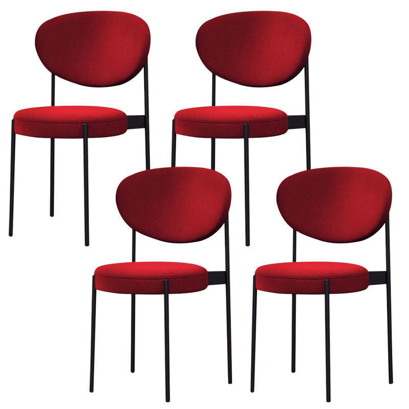 Chaise latéral de style industriel en métal 16 "de largeur ouverte de salle à manger