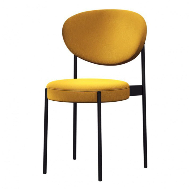 Chaise latéral de style industriel en métal 16 "de largeur ouverte de salle à manger