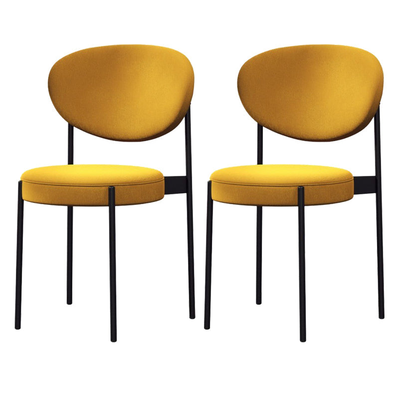 Metaal industriële stijl zijstoel 16 "Wide Open Back Dining zijstoel