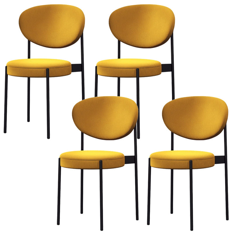 Metal Industrial Style Side Stuhl 16 "Weit offener Rücken -Ess -Seitenstuhl