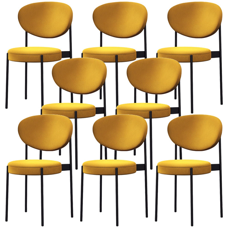 Sedia laterale in stile industriale in metallo 16 "sedia da pranzo spalancata