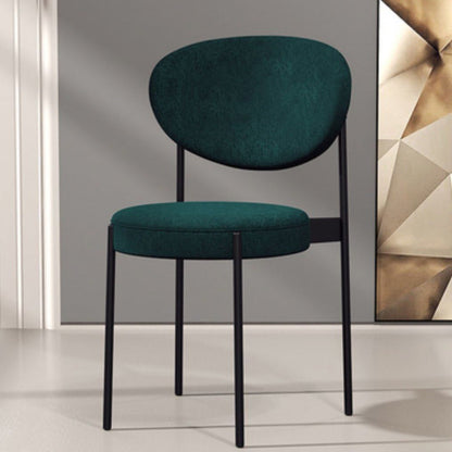 Metal Industrial Style Side Chair 16" Wide Open Back Dining Side Chair