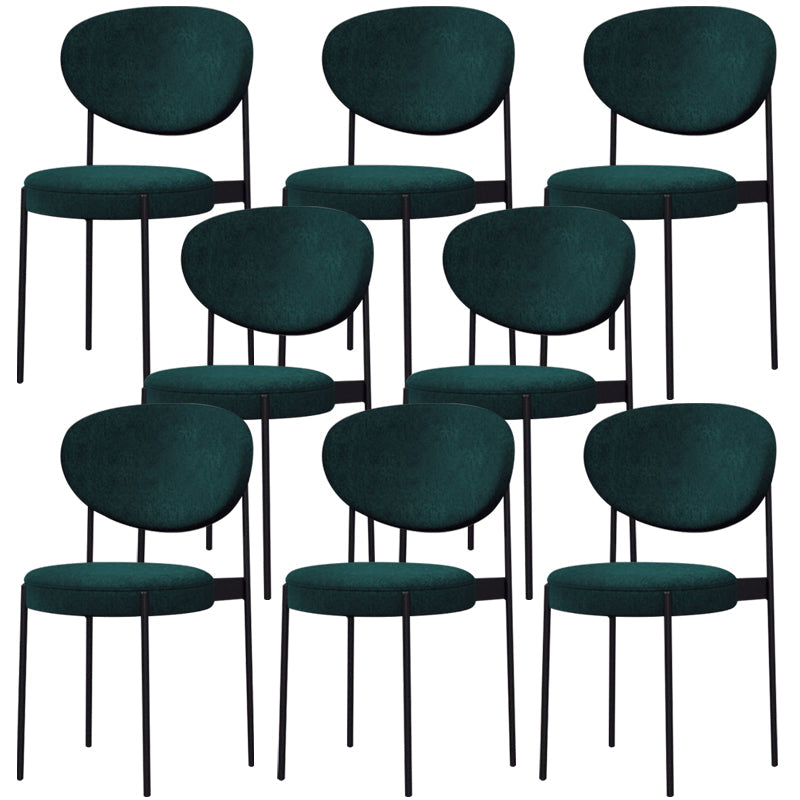 Metal Industrial Style Side Stuhl 16 "Weit offener Rücken -Ess -Seitenstuhl