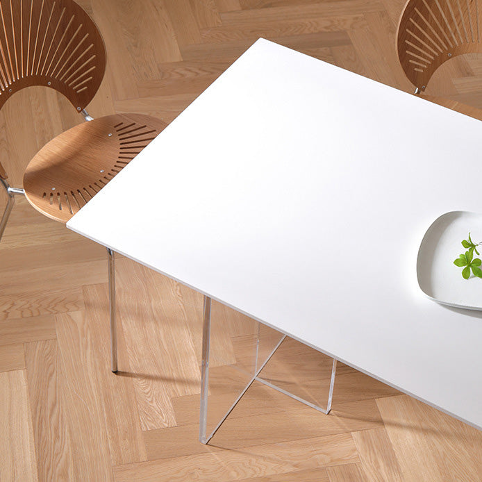 Medieval Modern Stone Dining Table Double Pedestal Table for Kitchen Clearhalo 'Dining Tables & Seating' 'Dining Tables' 'dining_table' 'furn' 'furn_dining_table' 'Furniture' 'Kitchen & Dining Furniture' 6751595