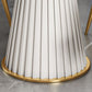 Glam Stone Round Dining Table with Pedestal Table for Dining Room