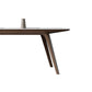 Mesa de comedor rectangular industrial Mesa de piedra sinterizada con patas de madera