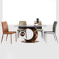 Glam Style Rectangle Dining Table Sintered Stone Table with Metal Leg for Home Clearhalo 'Dining Tables & Seating' 'Dining Tables' 'dining_table' 'furn' 'furn_dining_table' 'Furniture' 'Kitchen & Dining Furniture' 6751709