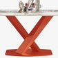 Glam Rectangle Dining Table Sintered Stone Table with Metal Leg for Home Clearhalo 'Dining Tables & Seating' 'Dining Tables' 'dining_table' 'furn' 'furn_dining_table' 'Furniture' 'Kitchen & Dining Furniture' 6751752