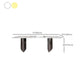 Industrial Style Rectangle Dining Table Sintered Stone Table with Metal Legs for Home Clearhalo 'Dining Tables & Seating' 'Dining Tables' 'dining_table' 'furn' 'furn_dining_table' 'Furniture' 'Kitchen & Dining Furniture' 6751768