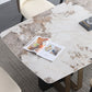 Modern Style Rectangle Dining Table Sintered Stone Table with Metal Legs for Home Clearhalo 'Dining Tables & Seating' 'Dining Tables' 'dining_table' 'furn' 'furn_dining_table' 'Furniture' 'Kitchen & Dining Furniture' 6751775