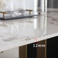 Modern Style Rectangle Dining Table Sintered Stone Table with Metal Legs for Home Clearhalo 'Dining Tables & Seating' 'Dining Tables' 'dining_table' 'furn' 'furn_dining_table' 'Furniture' 'Kitchen & Dining Furniture' 6751777