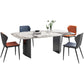 Industrial Style Rectangle Table Sintered Stone Dining Table with Metal Legs