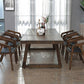 Industrial Style Rectangle Table Wooden Dining Table with Wooden Legs 70.9"L x 31.5"W x 29.5"H Without Chairs Clearhalo 'Dining Tables & Seating' 'Dining Tables' 'dining_table' 'furn' 'furn_dining_table' 'Furniture' 'Kitchen & Dining Furniture' 6751866