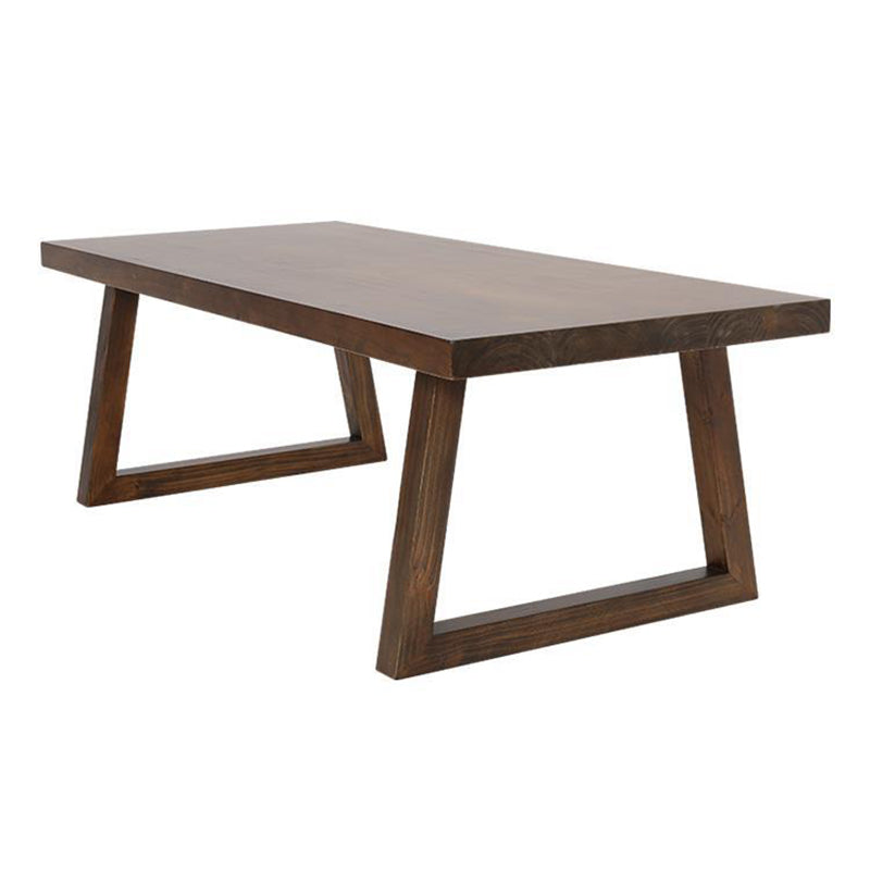 Industrial Style Rectangle Table Wooden Dining Table with Wooden Legs Without Chairs Clearhalo 'Dining Tables & Seating' 'Dining Tables' 'dining_table' 'furn' 'furn_dining_table' 'Furniture' 'Kitchen & Dining Furniture' 6751869