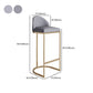 Juego de mesa de bar Glam de piedra sinterizada de 1/2/3 piezas, mesa de bar rectangular con patas de metal