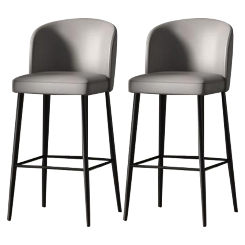 Modern Sintered Stone 1/2/4 Pieces Bar Table Set Rectangle Bar Table with Metal Legs Grey 30"H Stools (Set of 2) Clearhalo 'Bar Furniture' 'furn' 'furn_home_bar_bar_sets' 'Furniture' 'Home Bars & Bar Sets' 'home_bar_bar_sets' 'Kitchen & Dining Furniture' 6751902