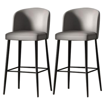 Modern Sintered Stone 1/2/4 Pieces Bar Table Set Rectangle Bar Table with Metal Legs Grey 30"H Stools (Set of 2) Clearhalo 'Bar Furniture' 'furn' 'furn_home_bar_bar_sets' 'Furniture' 'Home Bars & Bar Sets' 'home_bar_bar_sets' 'Kitchen & Dining Furniture' 6751902