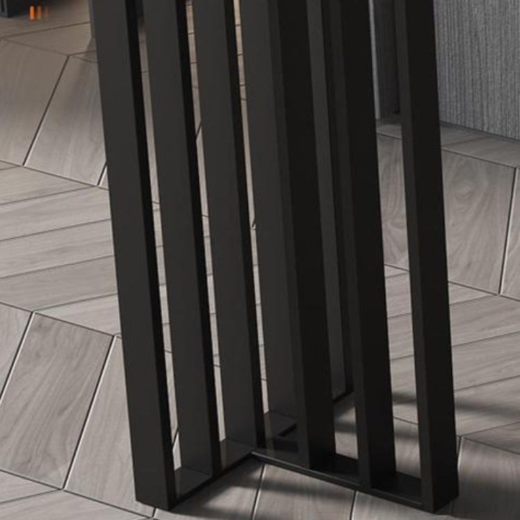 Modern Sintered Stone 1/2/4 Pieces Bar Table Set Rectangle Bar Table with Metal Legs Clearhalo 'Bar Furniture' 'furn' 'furn_home_bar_bar_sets' 'Furniture' 'Home Bars & Bar Sets' 'home_bar_bar_sets' 'Kitchen & Dining Furniture' 6751909