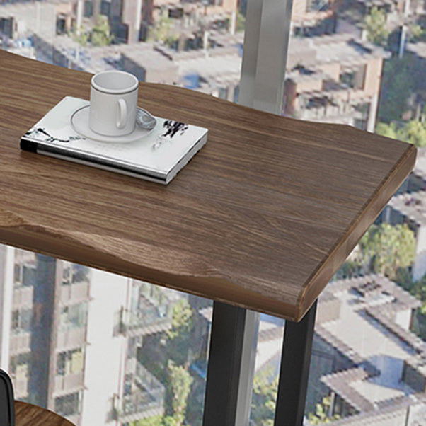 Modern Wooden 1/2/3 Pieces Bar Table Set Rectangle Bar Table with Metal Legs Clearhalo 'Bar Furniture' 'furn' 'furn_home_bar_bar_sets' 'Furniture' 'Home Bars & Bar Sets' 'home_bar_bar_sets' 'Kitchen & Dining Furniture' 6751931