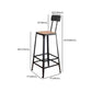 Modern Wooden 1/2/3 Pieces Bar Table Set Rectangle Bar Table with Metal Legs Clearhalo 'Bar Furniture' 'furn' 'furn_home_bar_bar_sets' 'Furniture' 'Home Bars & Bar Sets' 'home_bar_bar_sets' 'Kitchen & Dining Furniture' 6751950
