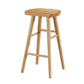 Ensemble de table de bar Glam 1/2 pièces, table de comptoir rectangulaire en bois avec tabourets