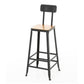 Ensemble de table de bar Glam 1/2 pièces, table de comptoir rectangulaire en bois avec tabourets