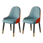 Faux Leather Dining Chair Parsons Home Dining Arm Side Chair Blue 2 Piece Set Brass Gold Clearhalo 'Dining Chairs' 'Dining Tables & Seating' 'dining_chair' 'furn' 'furn_dining_chair' 'Furniture' 'Kitchen & Dining Furniture' 6752038