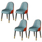 Faux Leather Dining Chair Parsons Home Dining Arm Side Chair Blue 4 Piece Set Brass Gold Clearhalo 'Dining Chairs' 'Dining Tables & Seating' 'dining_chair' 'furn' 'furn_dining_chair' 'Furniture' 'Kitchen & Dining Furniture' 6752041
