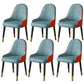 Faux Leather Dining Chair Parsons Home Dining Arm Side Chair Blue 6 Piece Set Brass Gold Clearhalo 'Dining Chairs' 'Dining Tables & Seating' 'dining_chair' 'furn' 'furn_dining_chair' 'Furniture' 'Kitchen & Dining Furniture' 6752042