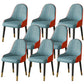 Faux Leather Dining Chair Parsons Home Dining Arm Side Chair Blue 8 Piece Set Brass Gold Clearhalo 'Dining Chairs' 'Dining Tables & Seating' 'dining_chair' 'furn' 'furn_dining_chair' 'Furniture' 'Kitchen & Dining Furniture' 6752045