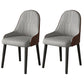 Faux Leather Dining Chair Parsons Home Dining Arm Side Chair Gray Coffee 2 Piece Set Black Clearhalo 'Dining Chairs' 'Dining Tables & Seating' 'dining_chair' 'furn' 'furn_dining_chair' 'Furniture' 'Kitchen & Dining Furniture' 6752048