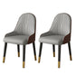 Faux Leather Dining Chair Parsons Home Dining Arm Side Chair Gray Coffee 2 Piece Set Brass Gold Clearhalo 'Dining Chairs' 'Dining Tables & Seating' 'dining_chair' 'furn' 'furn_dining_chair' 'Furniture' 'Kitchen & Dining Furniture' 6752067