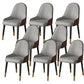Faux Leather Dining Chair Parsons Home Dining Arm Side Chair Gray Coffee 8 Piece Set Brass Gold Clearhalo 'Dining Chairs' 'Dining Tables & Seating' 'dining_chair' 'furn' 'furn_dining_chair' 'Furniture' 'Kitchen & Dining Furniture' 6752070