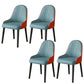 Faux Leather Dining Chair Parsons Home Dining Arm Side Chair Blue 4 Piece Set Black Clearhalo 'Dining Chairs' 'Dining Tables & Seating' 'dining_chair' 'furn' 'furn_dining_chair' 'Furniture' 'Kitchen & Dining Furniture' 6752078