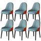 Faux Leather Dining Chair Parsons Home Dining Arm Side Chair Blue 6 Piece Set Black Clearhalo 'Dining Chairs' 'Dining Tables & Seating' 'dining_chair' 'furn' 'furn_dining_chair' 'Furniture' 'Kitchen & Dining Furniture' 6752079
