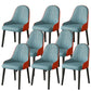 Faux Leather Dining Chair Parsons Home Dining Arm Side Chair Blue 8 Piece Set Black Clearhalo 'Dining Chairs' 'Dining Tables & Seating' 'dining_chair' 'furn' 'furn_dining_chair' 'Furniture' 'Kitchen & Dining Furniture' 6752080