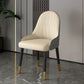 Faux Leather Dining Chair Parsons Home Dining Arm Side Chair Beige Gray 1 Piece Brass Gold Clearhalo 'Dining Chairs' 'Dining Tables & Seating' 'dining_chair' 'furn' 'furn_dining_chair' 'Furniture' 'Kitchen & Dining Furniture' 6752101