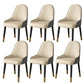 Faux Leather Dining Chair Parsons Home Dining Arm Side Chair Beige Gray 6 Piece Set Brass Gold Clearhalo 'Dining Chairs' 'Dining Tables & Seating' 'dining_chair' 'furn' 'furn_dining_chair' 'Furniture' 'Kitchen & Dining Furniture' 6752104