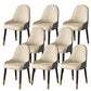 Faux Leather Dining Chair Parsons Home Dining Arm Side Chair Beige Gray 8 Piece Set Black Clearhalo 'Dining Chairs' 'Dining Tables & Seating' 'dining_chair' 'furn' 'furn_dining_chair' 'Furniture' 'Kitchen & Dining Furniture' 6752105