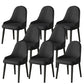 Faux Leather Dining Chair Parsons Home Dining Arm Side Chair Black 8 Piece Set Black Clearhalo 'Dining Chairs' 'Dining Tables & Seating' 'dining_chair' 'furn' 'furn_dining_chair' 'Furniture' 'Kitchen & Dining Furniture' 6752120