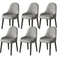 Faux Leather Dining Chair Parsons Home Dining Arm Side Chair Grey 6 Piece Set Black Clearhalo 'Dining Chairs' 'Dining Tables & Seating' 'dining_chair' 'furn' 'furn_dining_chair' 'Furniture' 'Kitchen & Dining Furniture' 6752124