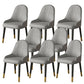 Faux Leather Dining Chair Parsons Home Dining Arm Side Chair Grey 8 Piece Set Brass Gold Clearhalo 'Dining Chairs' 'Dining Tables & Seating' 'dining_chair' 'furn' 'furn_dining_chair' 'Furniture' 'Kitchen & Dining Furniture' 6752130