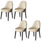 Faux Leather Dining Chair Parsons Home Dining Arm Side Chair Beige Gray 4 Piece Set Black Clearhalo 'Dining Chairs' 'Dining Tables & Seating' 'dining_chair' 'furn' 'furn_dining_chair' 'Furniture' 'Kitchen & Dining Furniture' 6752133
