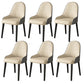 Faux Leather Dining Chair Parsons Home Dining Arm Side Chair Beige Gray 6 Piece Set Black Clearhalo 'Dining Chairs' 'Dining Tables & Seating' 'dining_chair' 'furn' 'furn_dining_chair' 'Furniture' 'Kitchen & Dining Furniture' 6752134