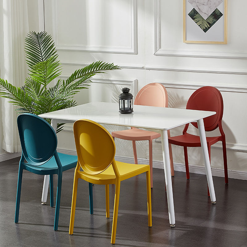 Sedia moderna di plastica 16.1 "set di set laterale del re Luigi largo