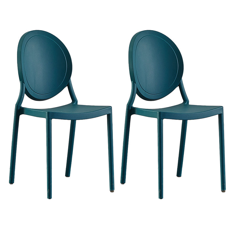 Plastic Modern Chair 16.1" Wide King Louis Back Side Chair Set