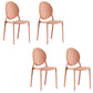 Plastic Modern Chair 16.1" Wide King Louis Back Side Chair Set