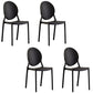 Plastic Modern Chair 16.1" Wide King Louis Back Side Chair Set
